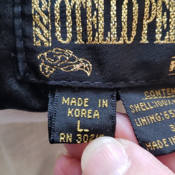 Vintage Wind Suit Tracksuit Lined Quilted Rhinestone Zipper Cuff Large Y2K - Picture 13 of 15